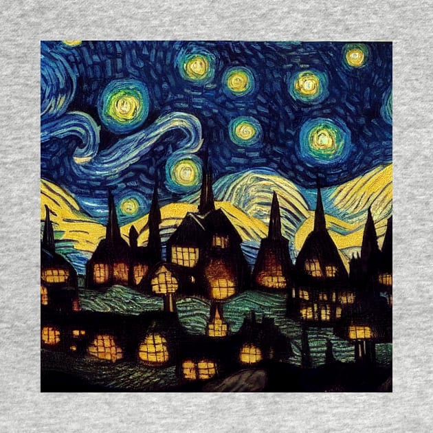 Starry Night Over Hogsmeade by Grassroots Green